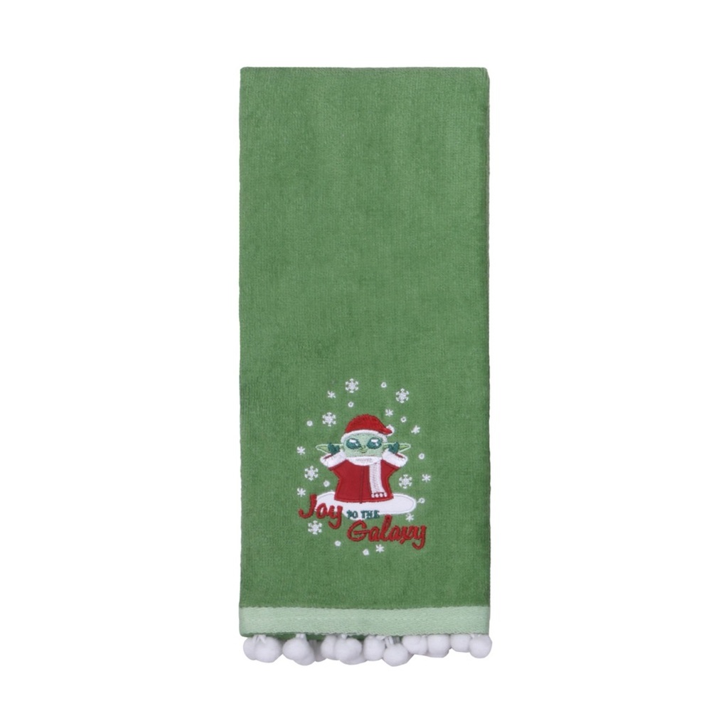 Star Wars The Mandalorian Grogu Joy Holiday Hand Towel NWT St. Nicholas Square